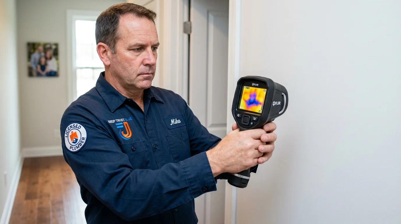 Thermal imaging leak detection by Johns Plumbing LLC in Goleta